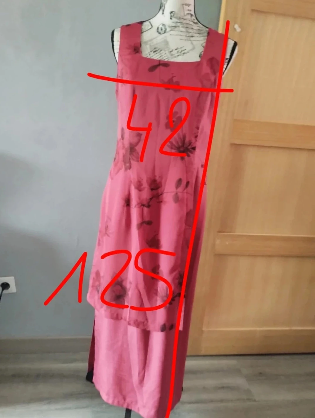 Vestido longo florido, framboesa, Un Jour Ailleurs T38 – photo 13